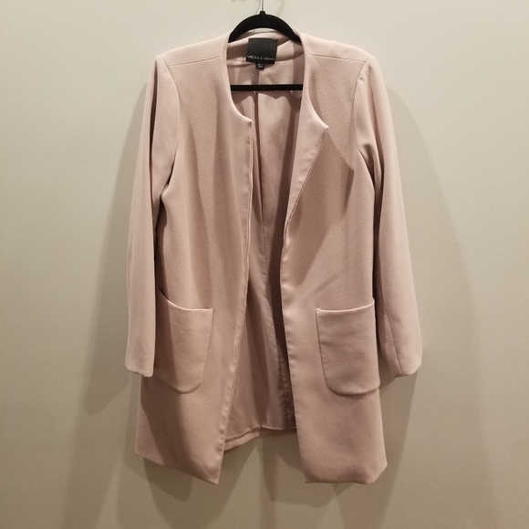 Pink Side Zippers Long Coat - Picture 11 of 11